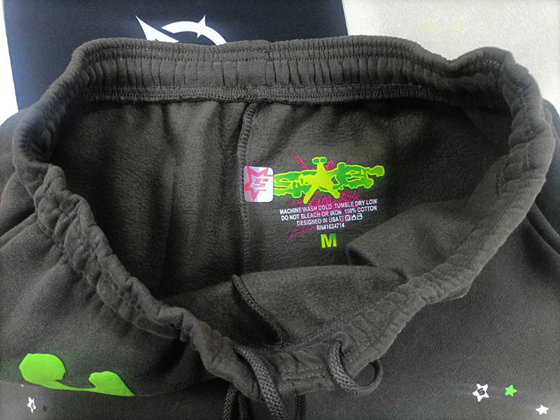 Sp5d*r Classic Sweatpants - Green/Grey