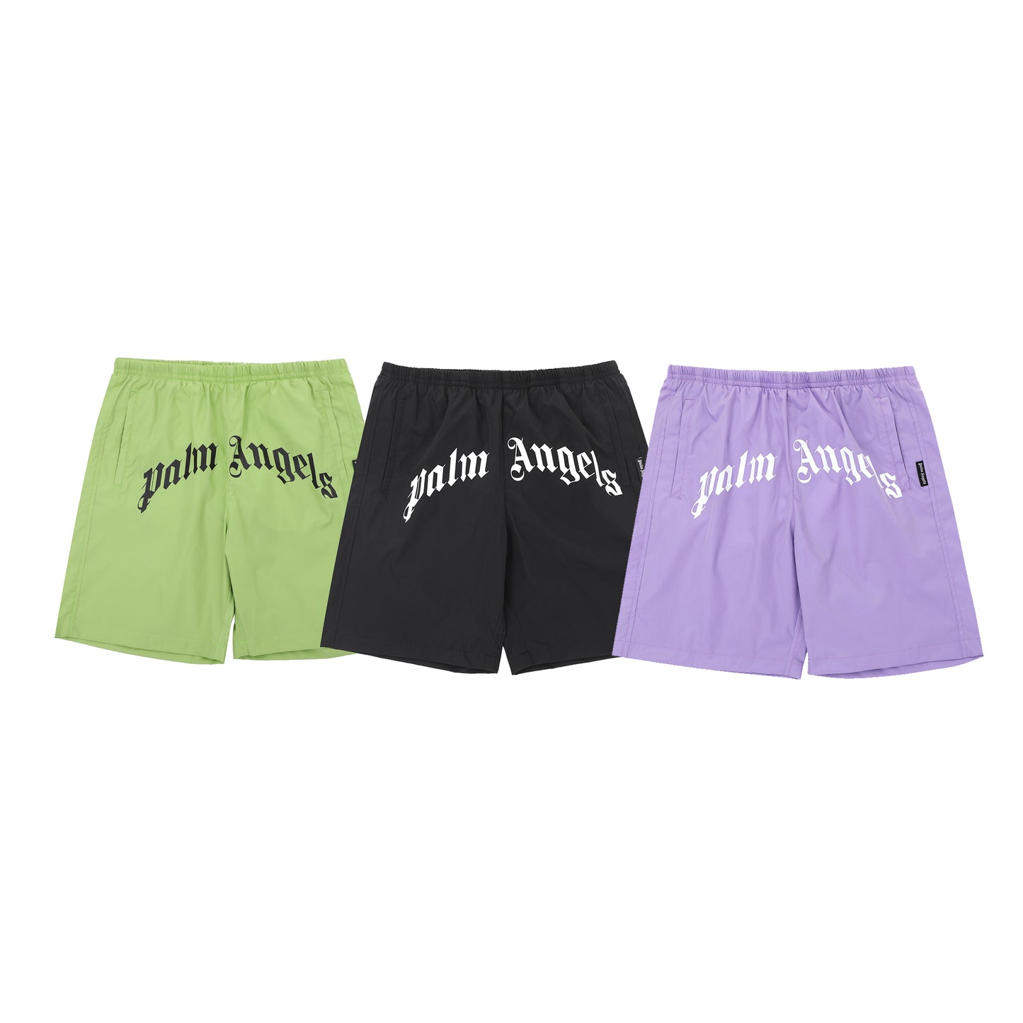 Palm Ang*ls Curved Logo Swim Trunks