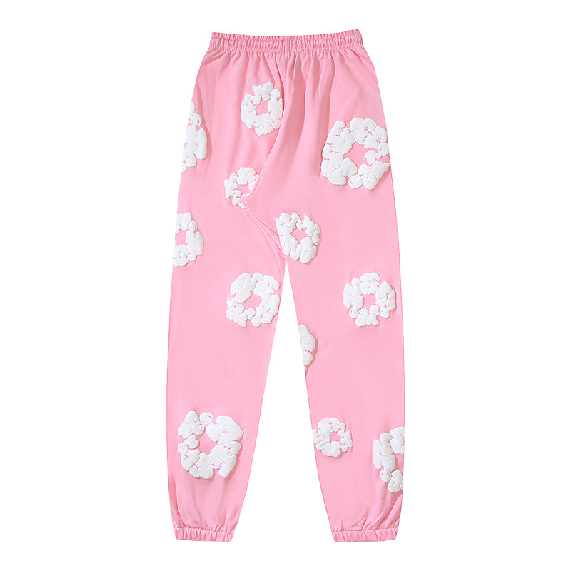 Denim Te*rs Wreath Joggers