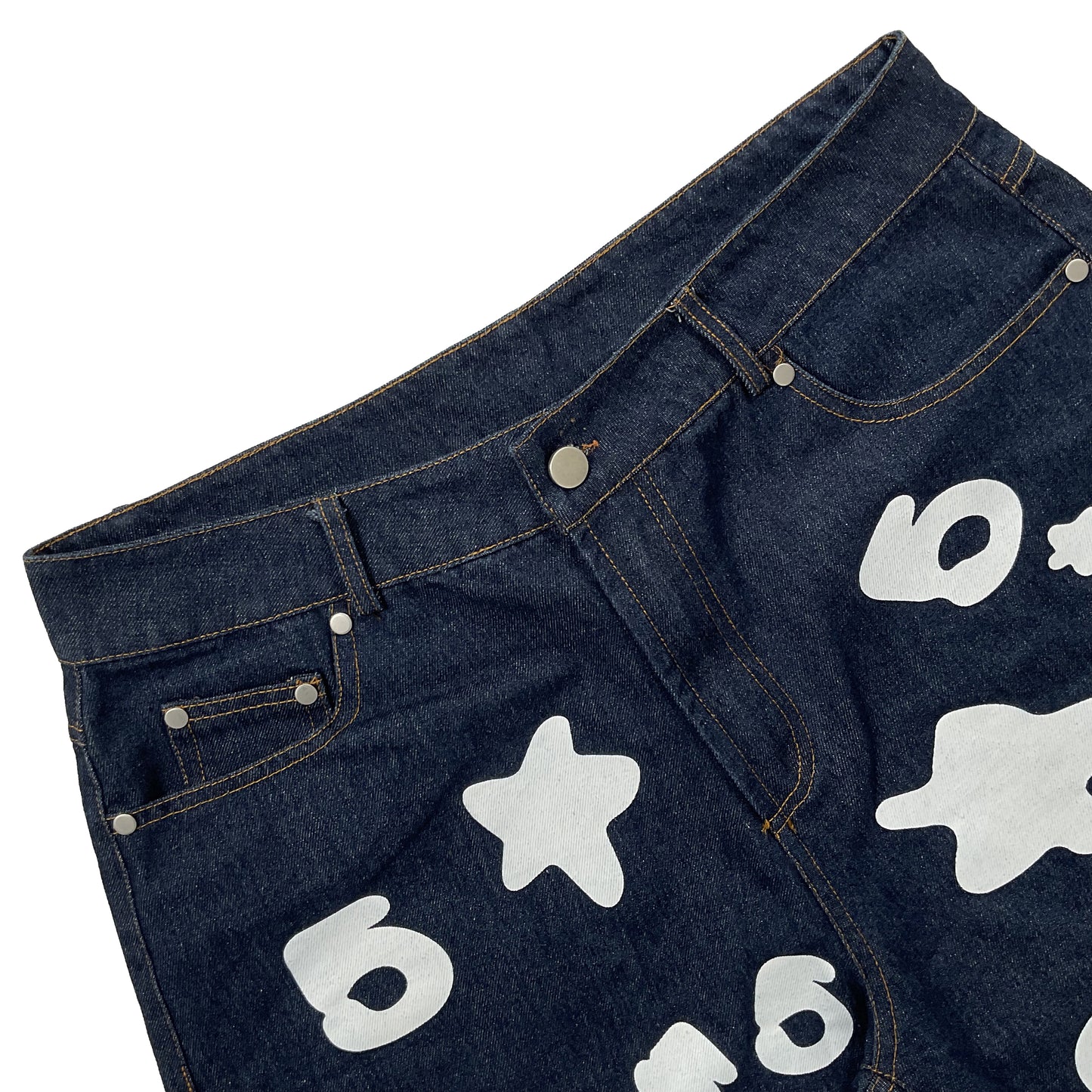 Sp5d*r Vintage Denim 5 Star Shorts