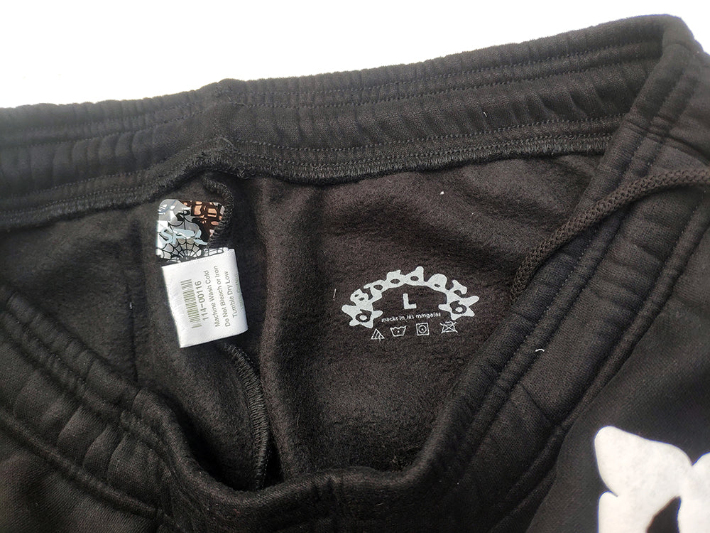 Sp5d*r Classic Sweatpants - Black/White