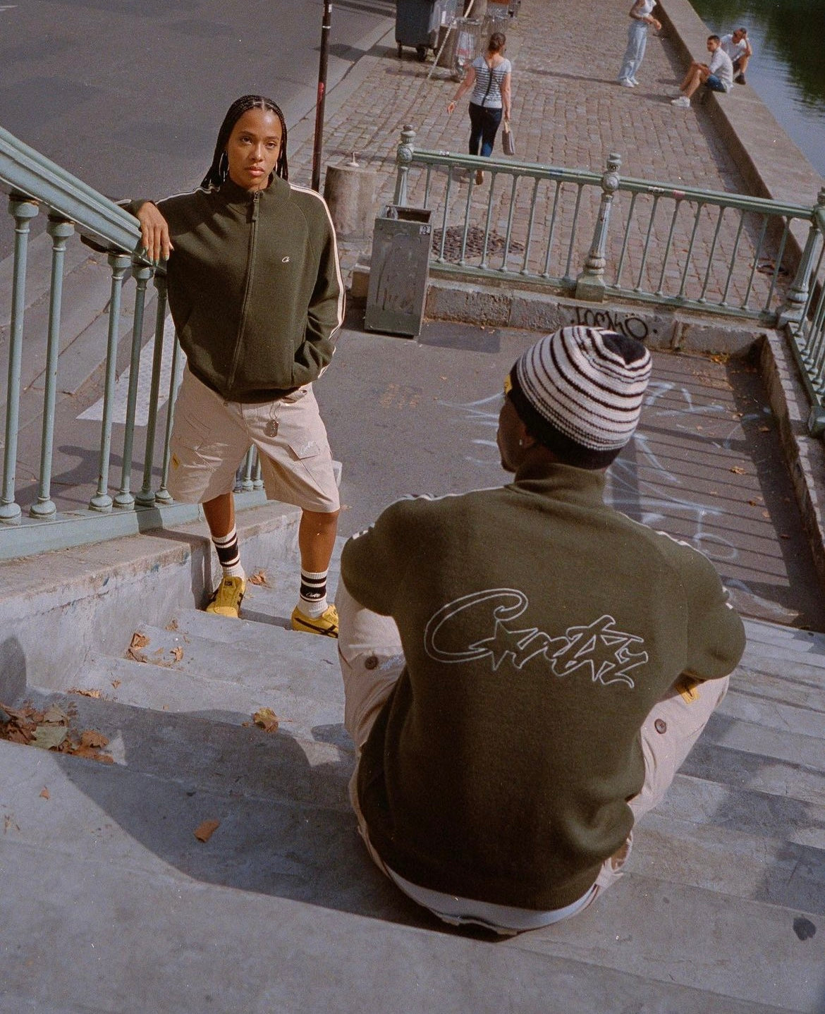 Cort*ez Khaki Fleece Zip-Up