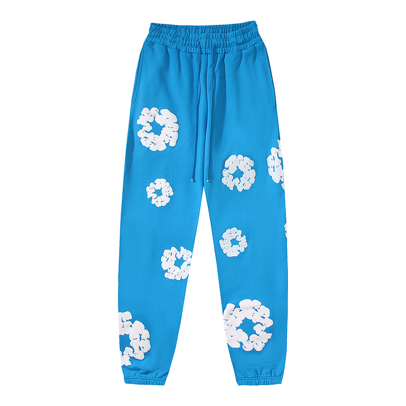 Denim Te*rs Wreath Joggers
