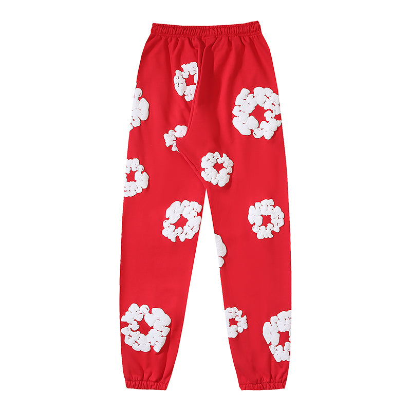 Denim Te*rs Wreath Joggers