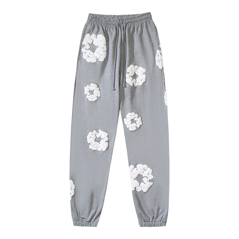 Denim Te*rs Wreath Joggers