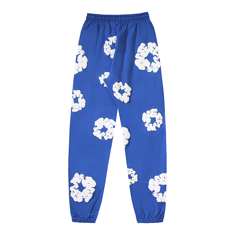 Denim Te*rs Wreath Joggers