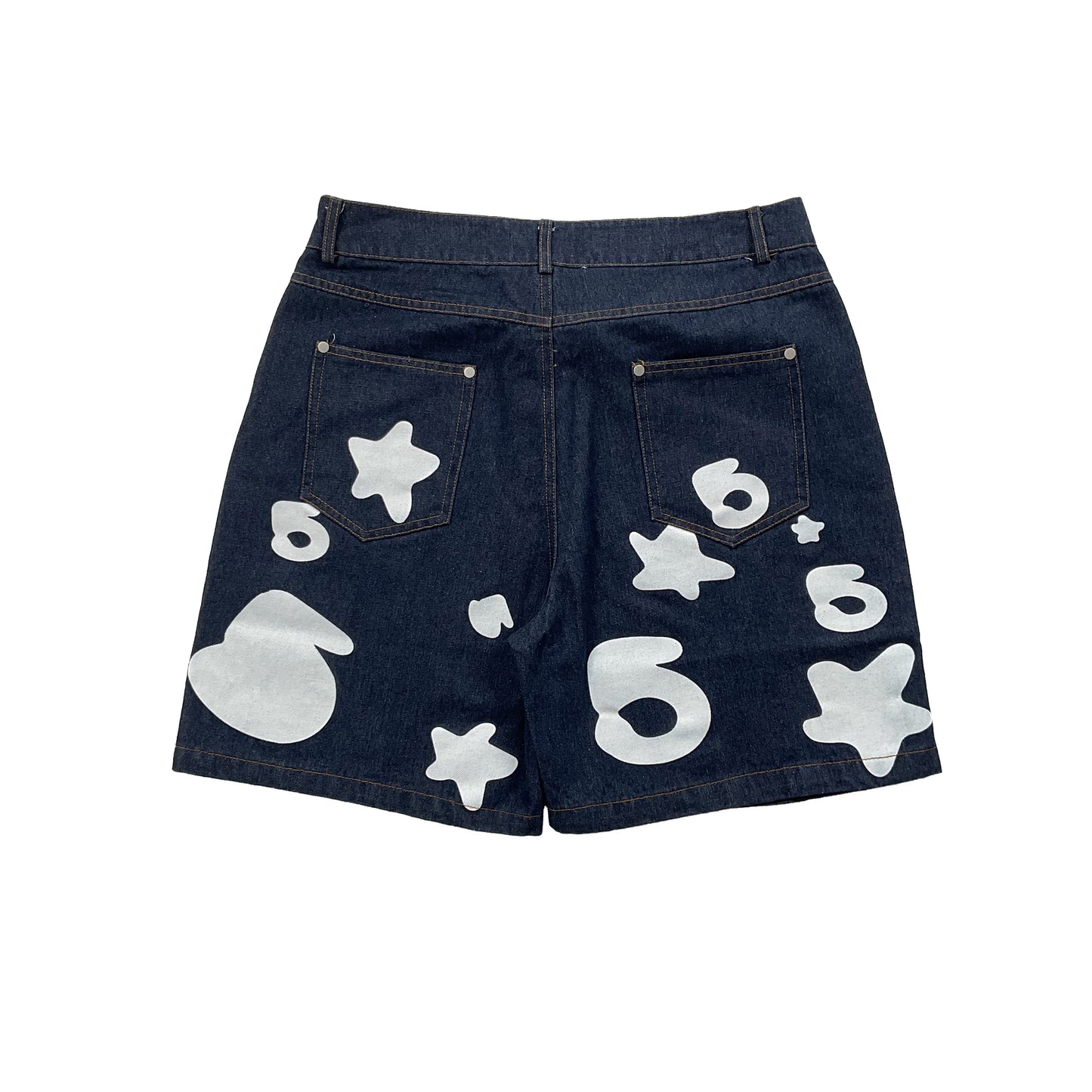 Sp5d*r Vintage Denim 5 Star Shorts