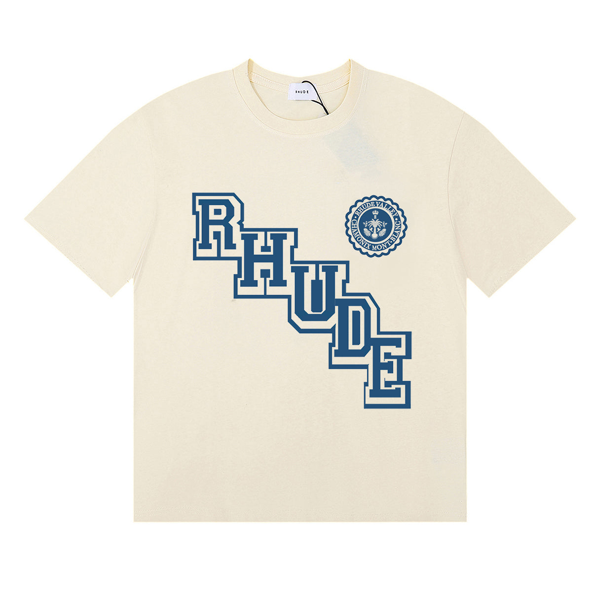 RH*DE Collegiate Crest T-Shirt Off-White