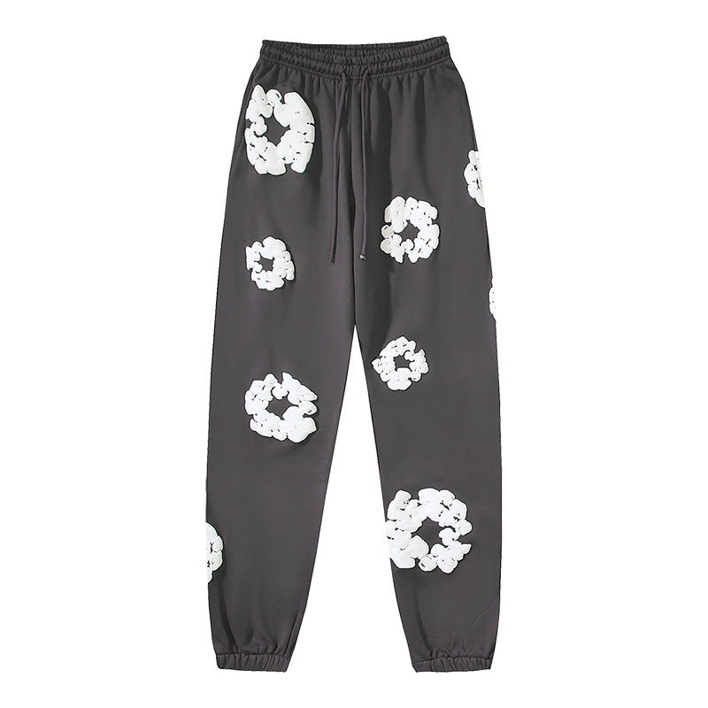Denim Te*rs Wreath Joggers