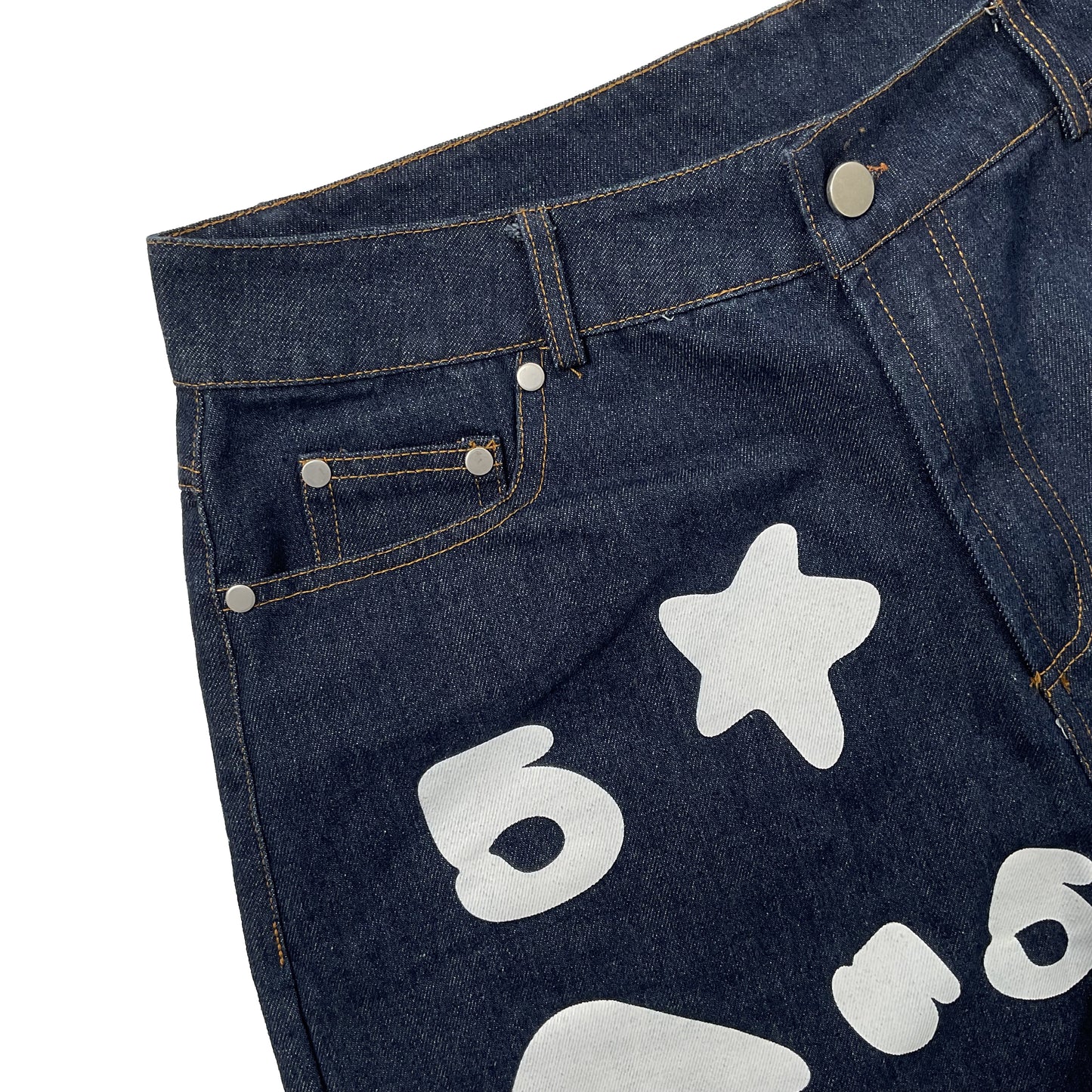 Sp5d*r Vintage Denim 5 Star Shorts