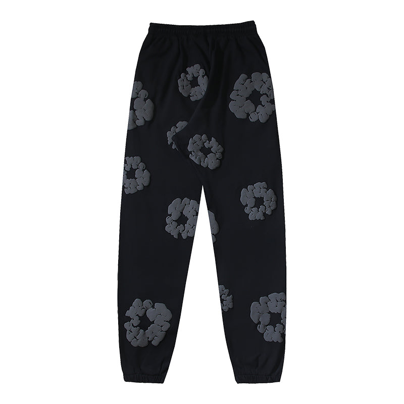 Denim Te*rs Wreath Joggers