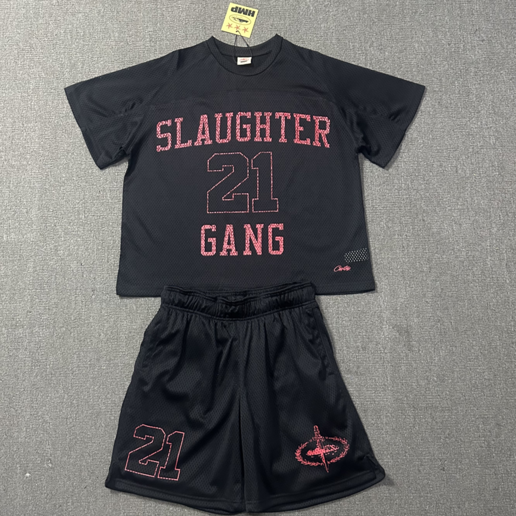 Cort*ez x Slaughter Gang 21 Savage Mesh Shorts