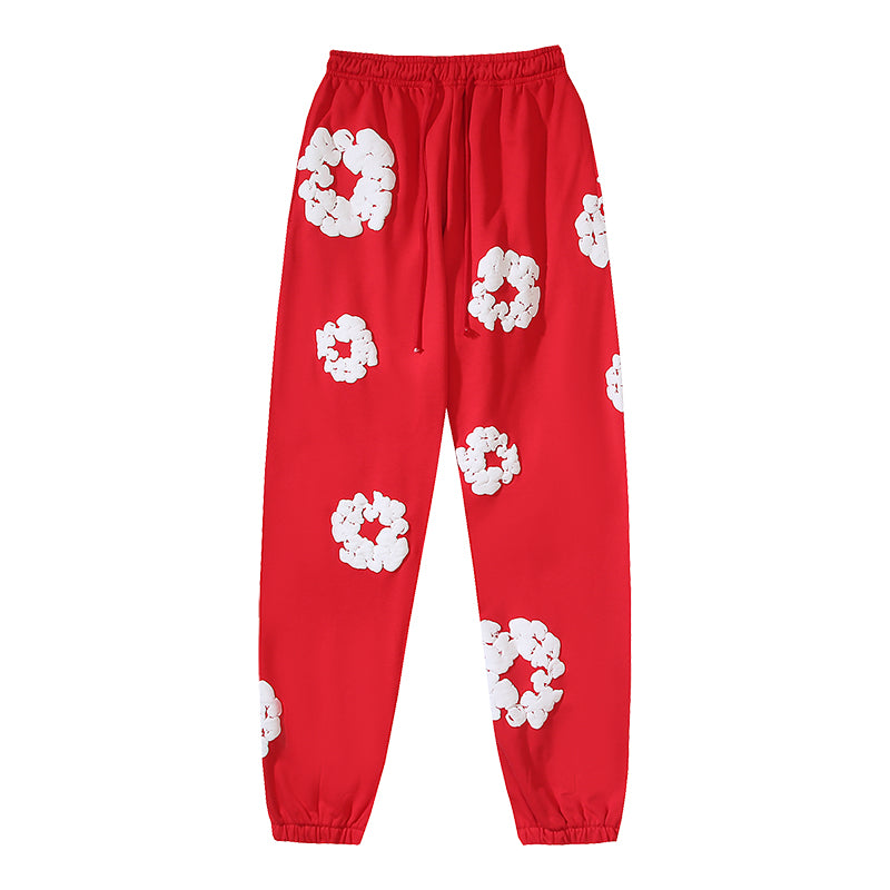 Denim Te*rs Wreath Joggers
