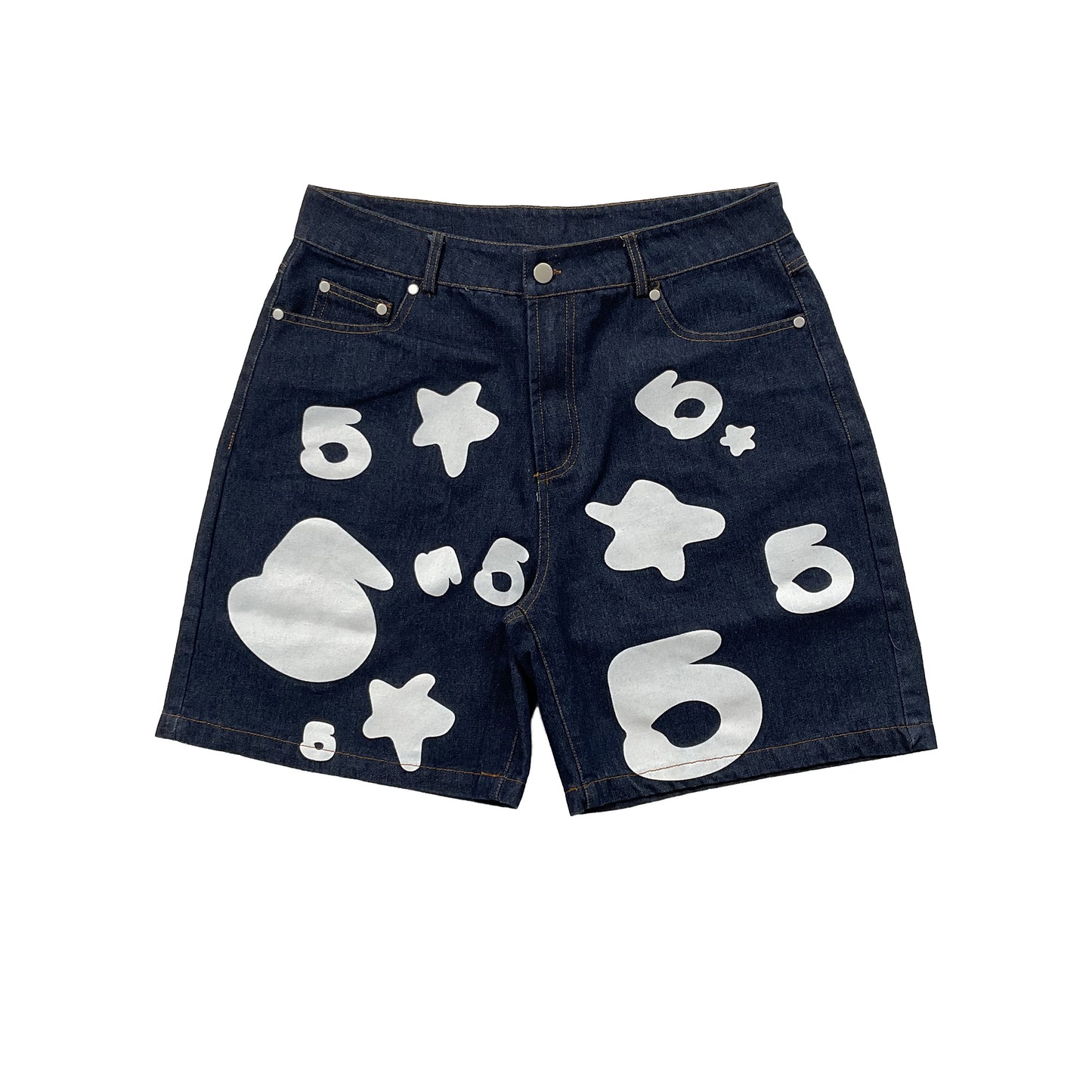 Sp5d*r Vintage Denim 5 Star Shorts
