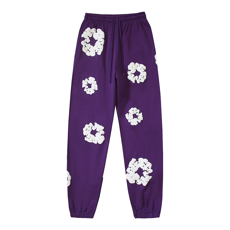 Denim Te*rs Wreath Joggers