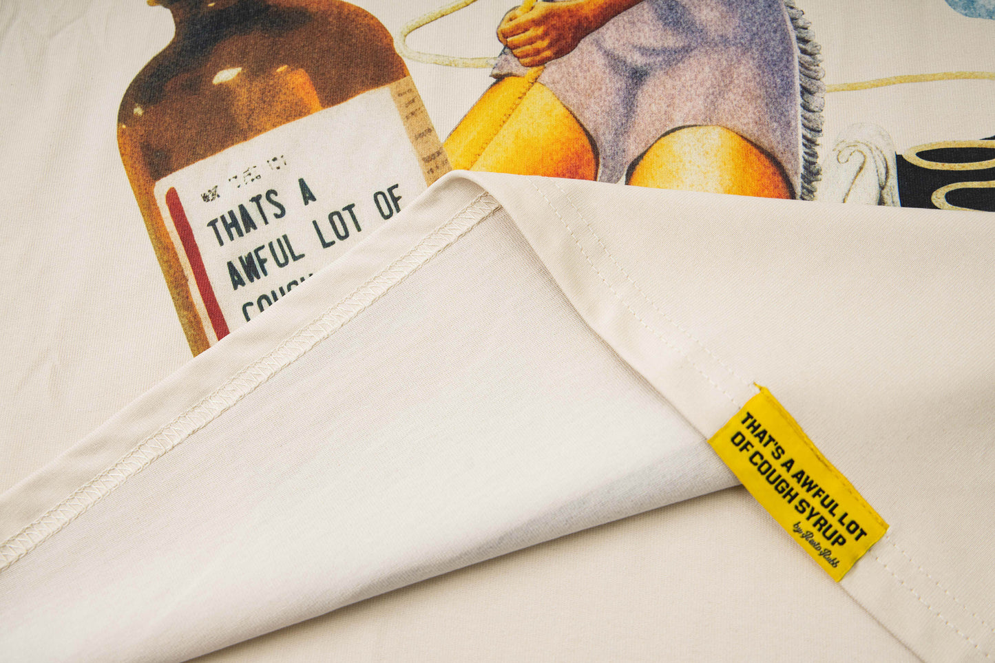 Th*t's a Awful Lot of Cough Syrup ALOCS Cream Lasso Bottle T-shirt