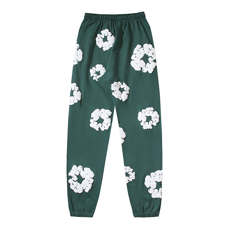 Denim Te*rs Wreath Joggers