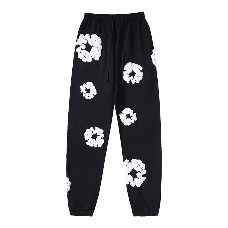 Denim Te*rs Wreath Joggers