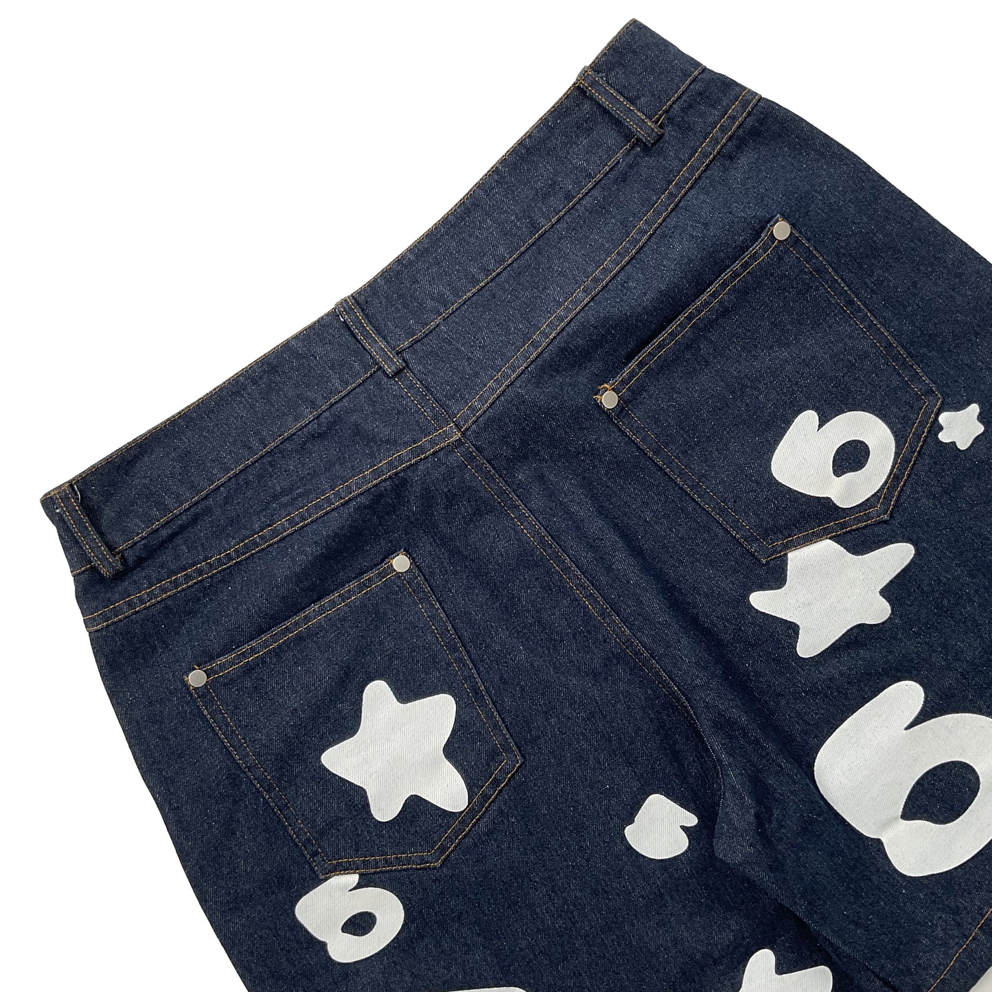 Sp5d*r Vintage Denim 5 Star Shorts
