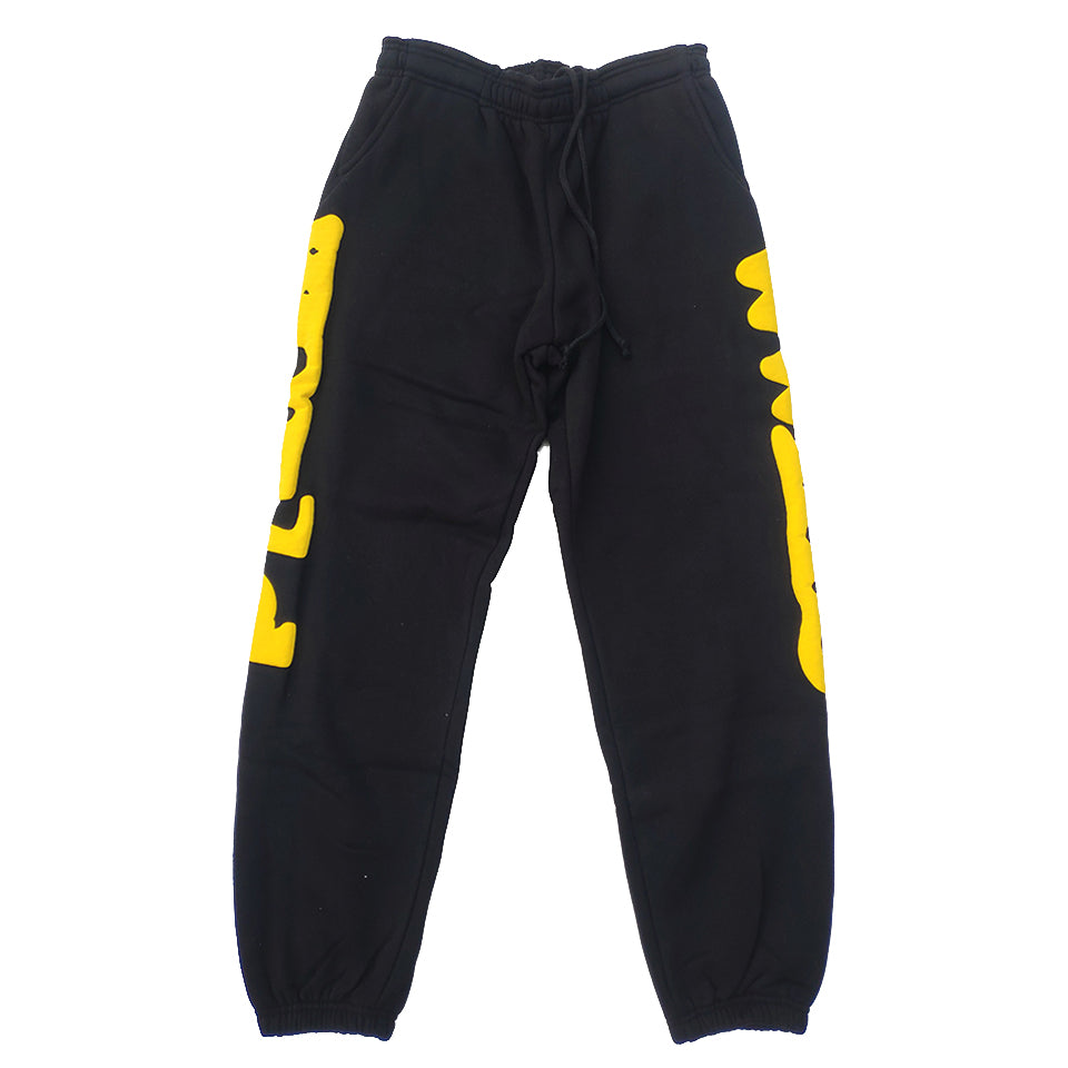 Sp5d*r Beluga Sweatpants - Black/Yellow