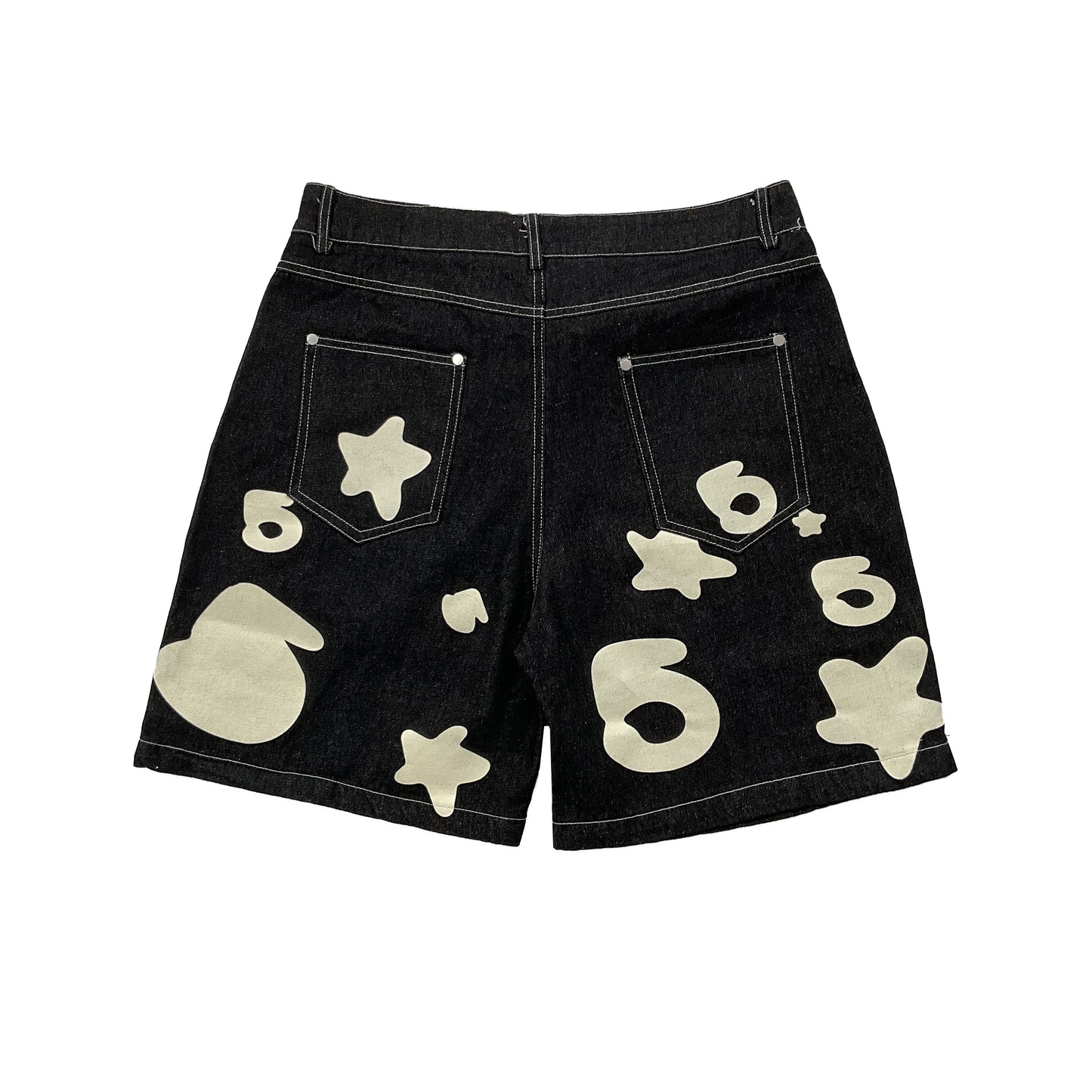 Sp5d*r Vintage Denim 5 Star Shorts