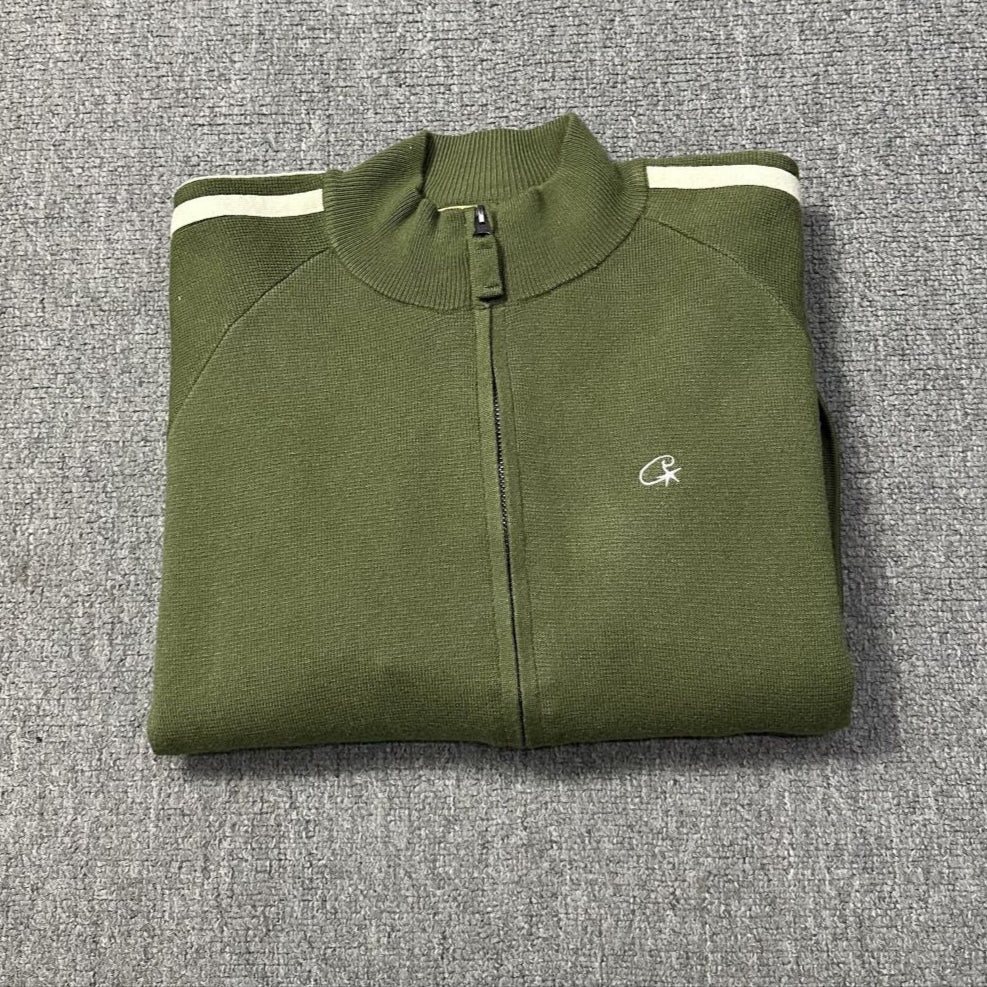 Cort*ez Khaki Fleece Zip-Up