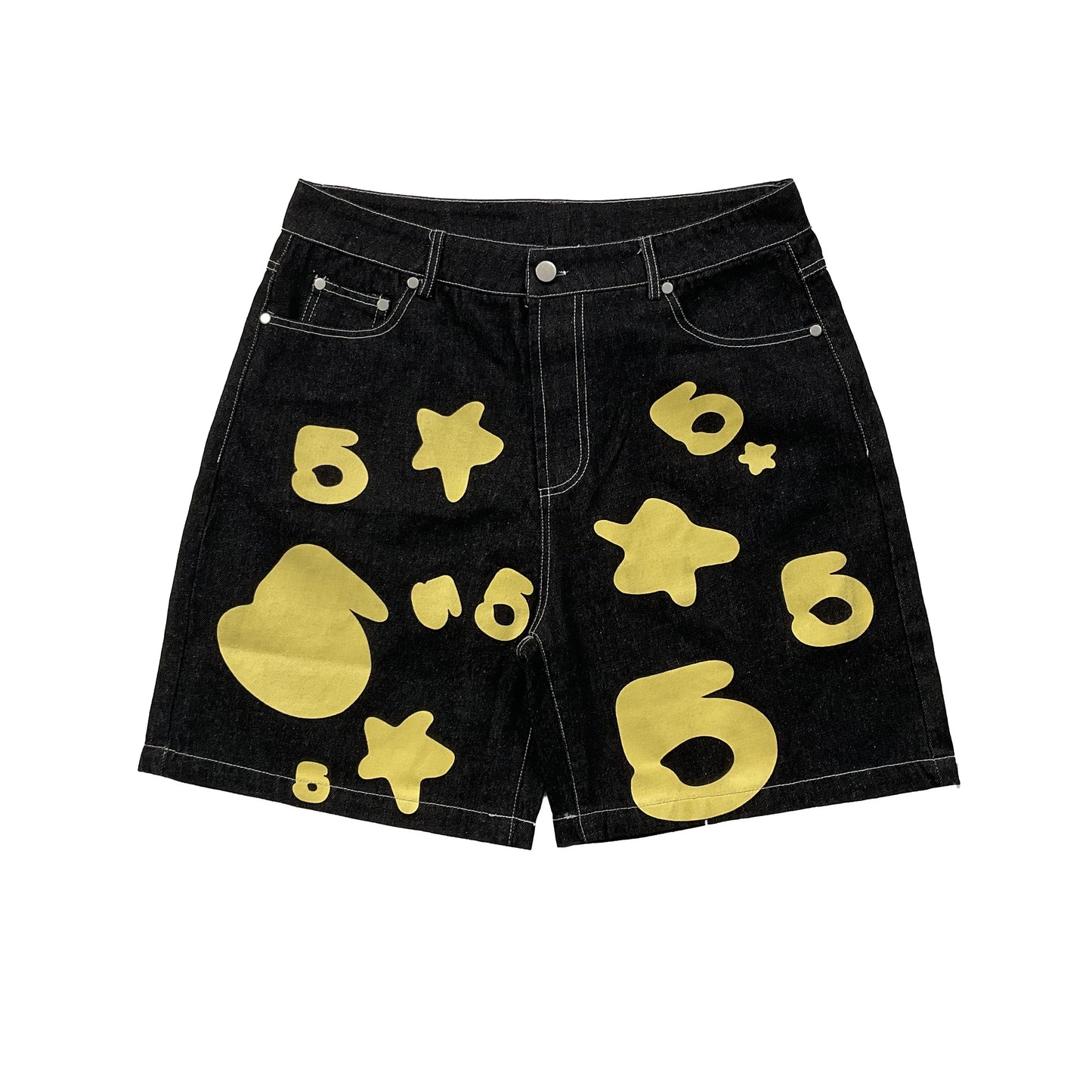 Sp5d*r Vintage Denim 5 Star Shorts