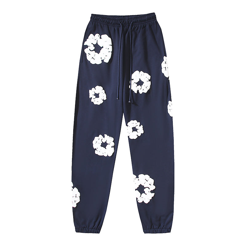 Denim Te*rs Wreath Joggers