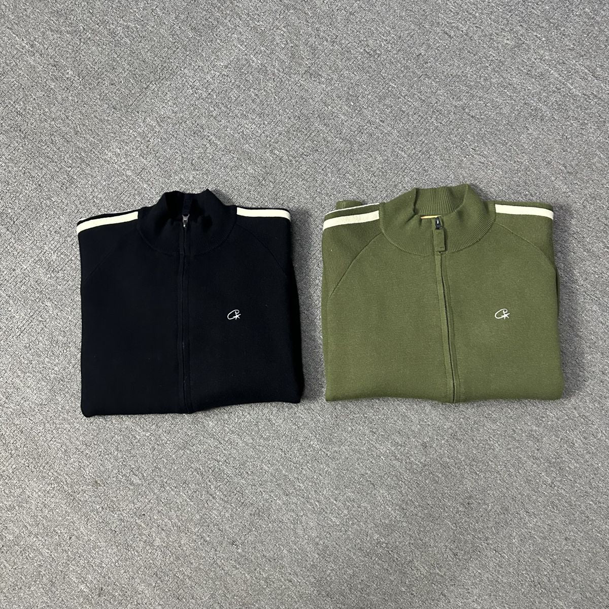 Cort*ez Khaki Fleece Zip-Up