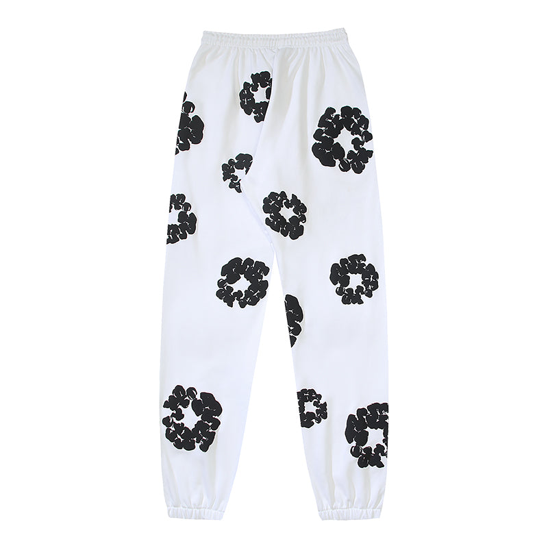 Denim Te*rs Wreath Joggers