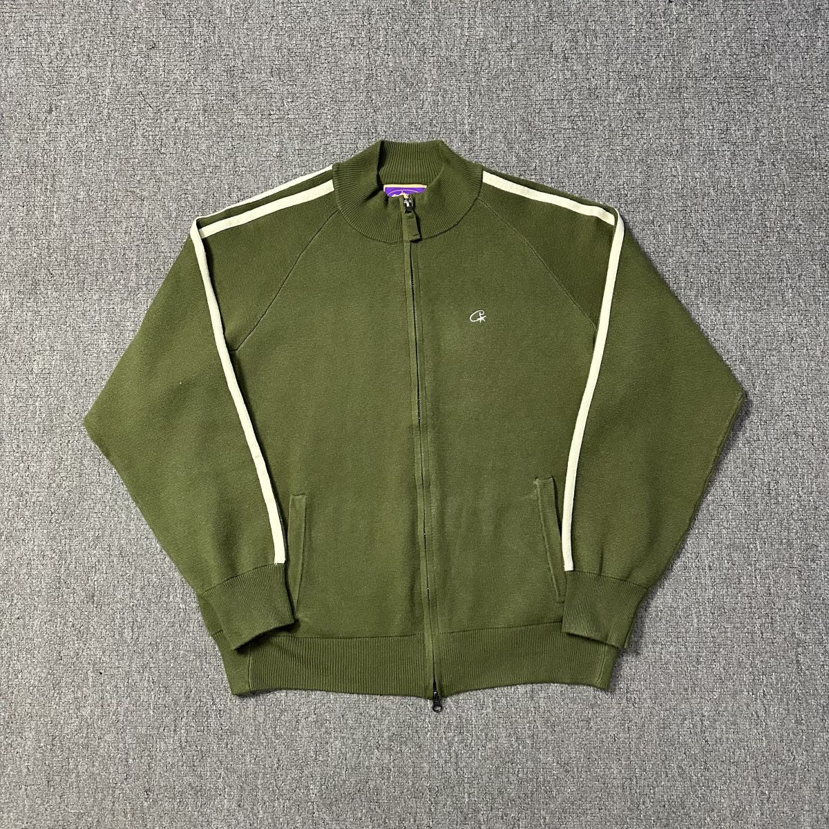 Cort*ez Khaki Fleece Zip-Up
