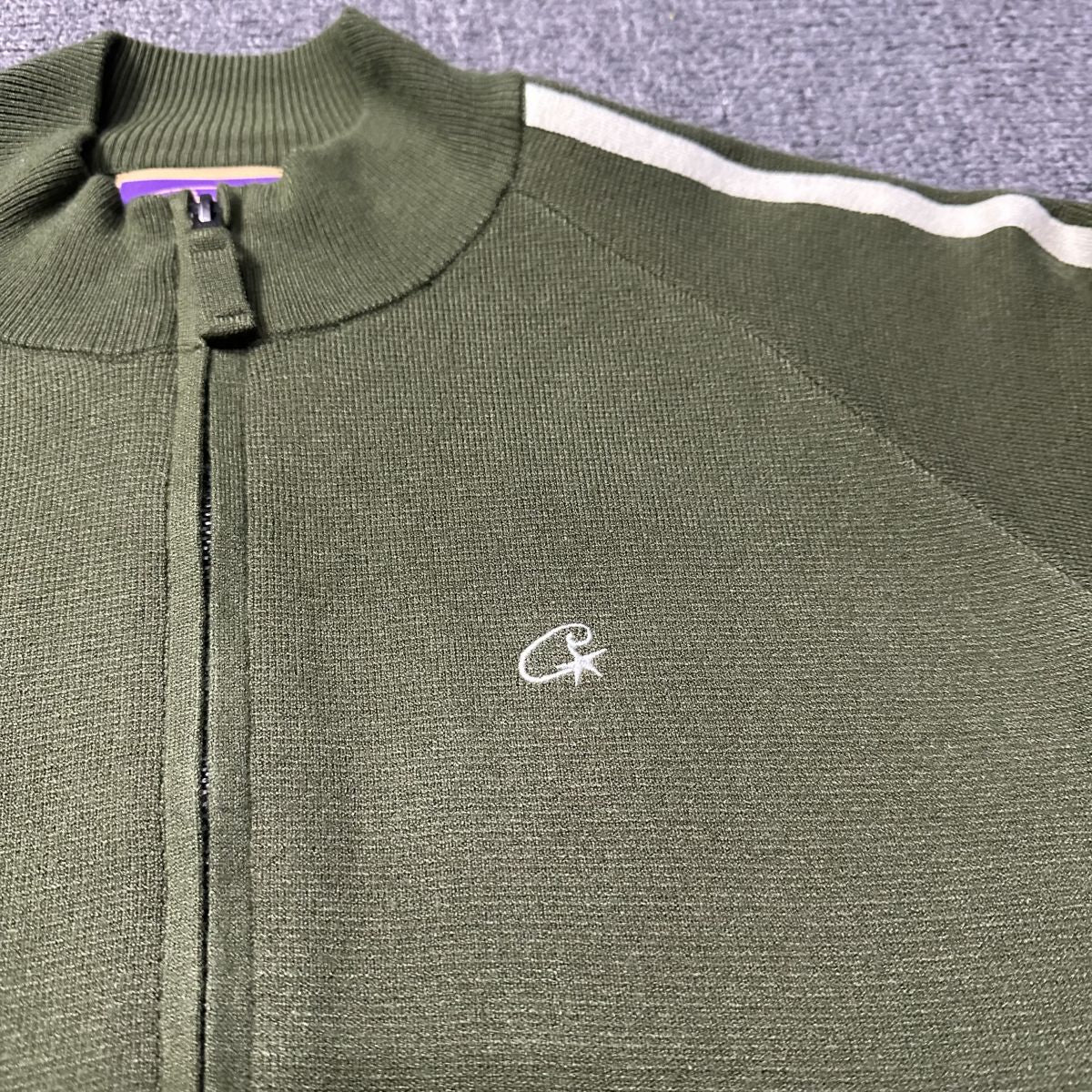Cort*ez Khaki Fleece Zip-Up