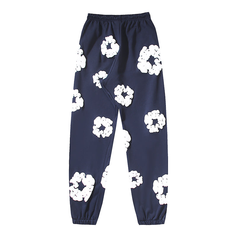 Denim Te*rs Wreath Joggers