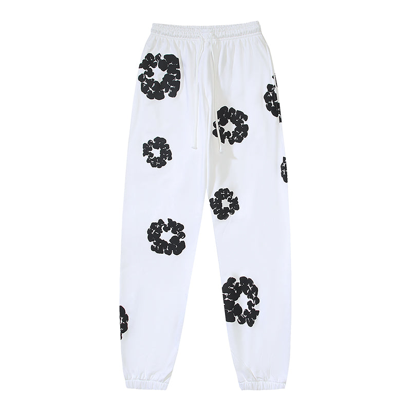 Denim Te*rs Wreath Joggers