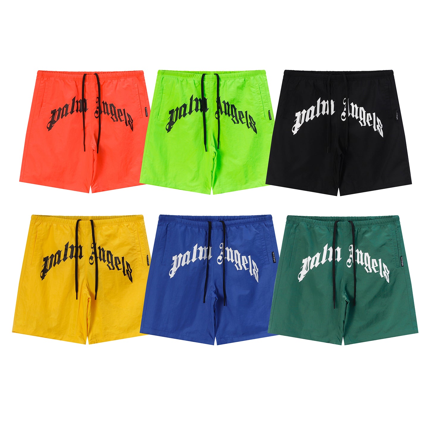 Palm Ang*ls Curved Logo Swim Trunks