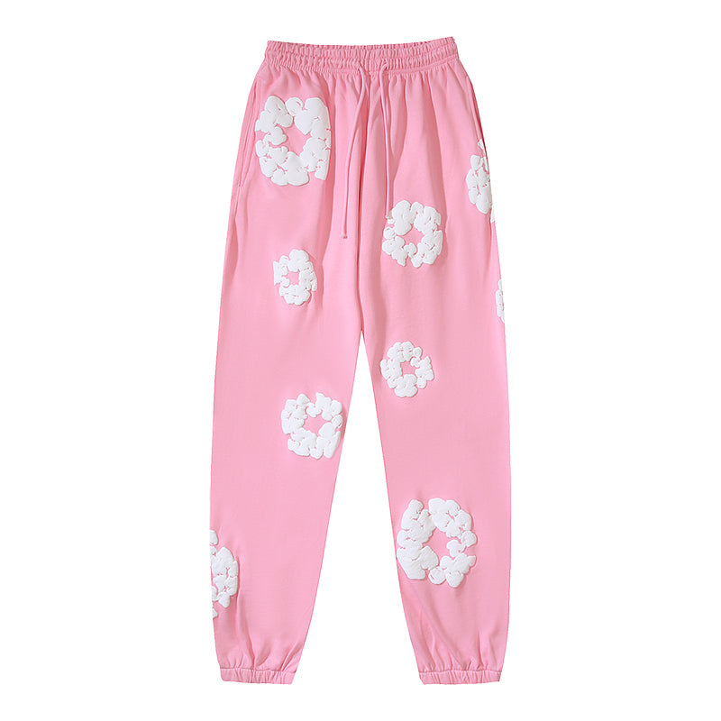 Denim Te*rs Wreath Joggers