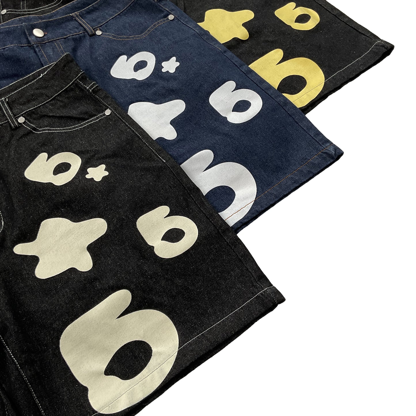 Sp5d*r Vintage Denim 5 Star Shorts