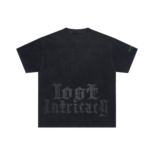L*st Intr*cacy Black Rhinestone T-Shirt