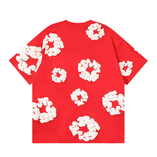 Denim Te*rs Wreath Shirt