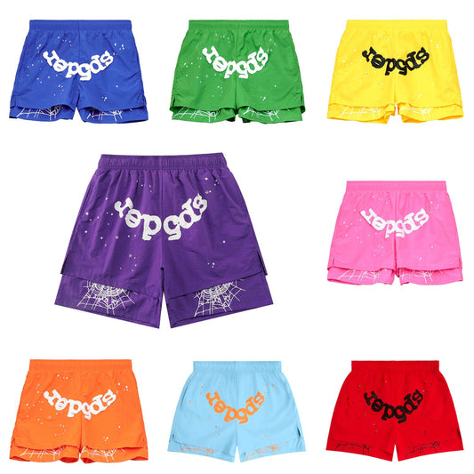 Sp5d*r/555555 OG Web Double Layered Shorts