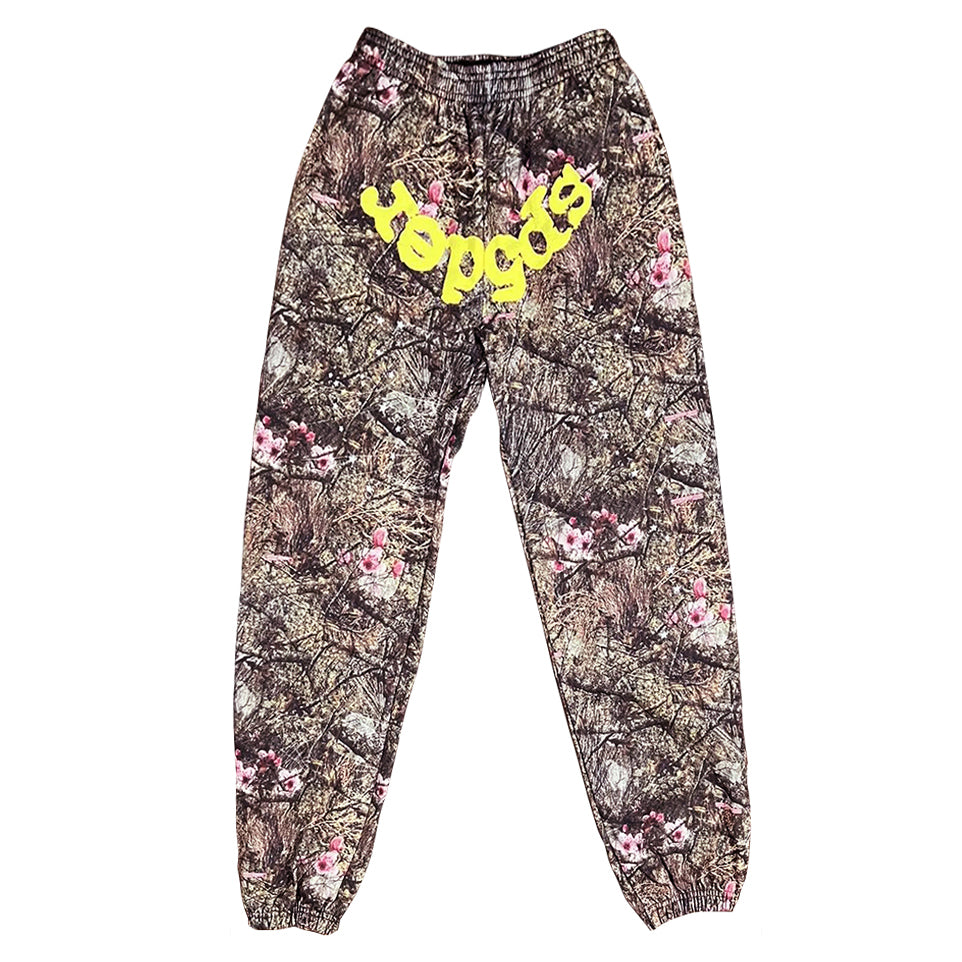 Sp5d*r REAL TREE OG Web Camo Sweatpants