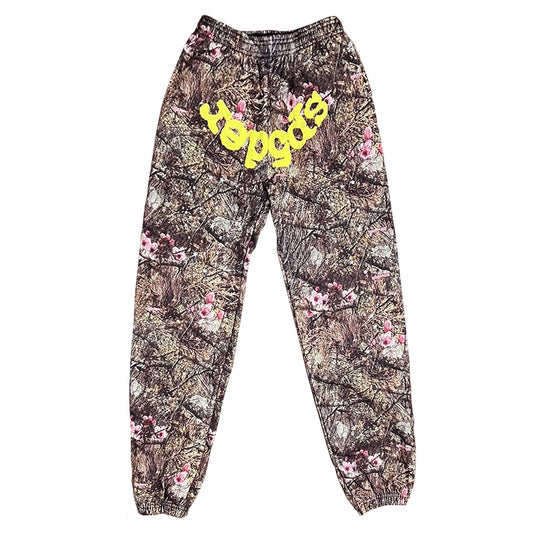 Sp5d*r REAL TREE OG Web Camo Sweatpants