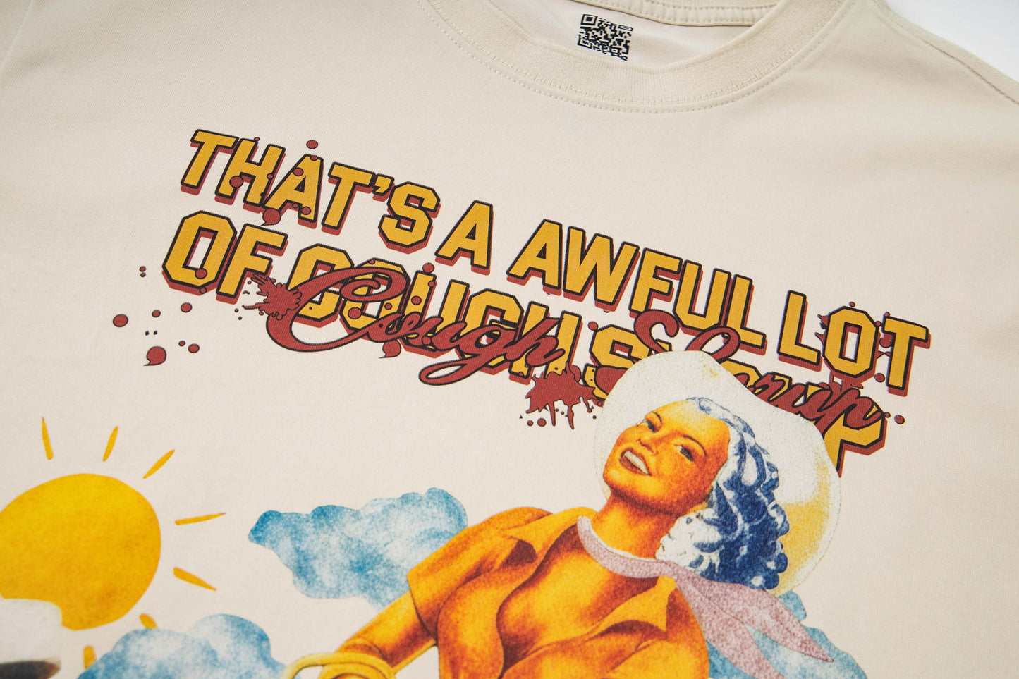 Th*t's a Awful Lot of Cough Syrup ALOCS Cream Lasso Bottle T-shirt