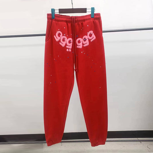 Sp5d*r Angel Numbers Sweatpants - Red