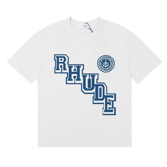 RH*DE Collegiate Crest T-Shirt Off-White