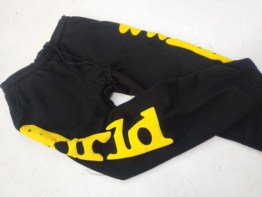 Sp5d*r Beluga Sweatpants - Black/Yellow