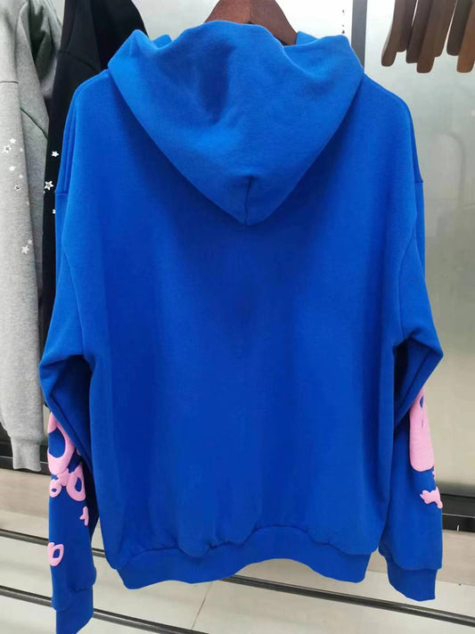 Sp5d*r Blue Beluga Angel Numbers Hoodie