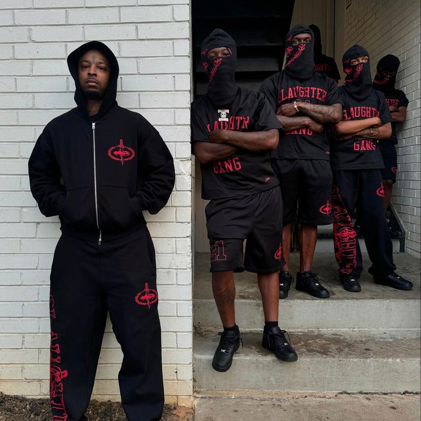 Cort*ez x Slaughter Gang 21 Savage Mesh Shorts
