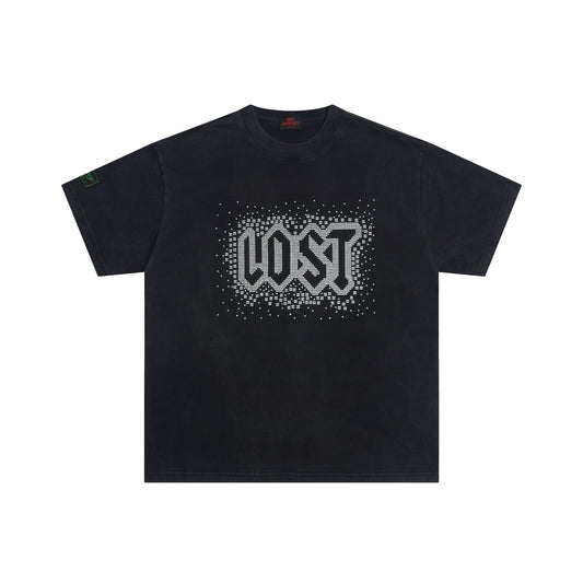 L*st Intr*cacy Black Rhinestone T-Shirt