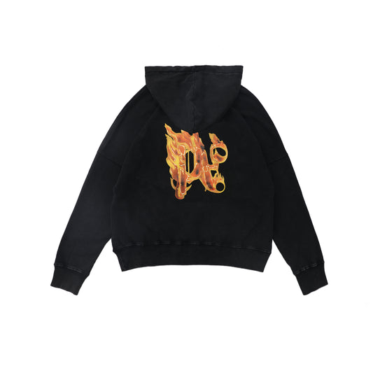 Palm Ang*ls Burning Monogram Hoodie